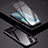 Funda Bumper Lujo Marco de Aluminio Espejo 360 Grados Carcasa M01 para Huawei Nova 6 SE Negro
