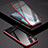 Funda Bumper Lujo Marco de Aluminio Espejo 360 Grados Carcasa M01 para Huawei Nova 6 SE Rojo