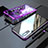 Funda Bumper Lujo Marco de Aluminio Espejo 360 Grados Carcasa M01 para Huawei P20 Morado