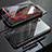 Funda Bumper Lujo Marco de Aluminio Espejo 360 Grados Carcasa M01 para Huawei P20 Pro Rojo