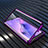 Funda Bumper Lujo Marco de Aluminio Espejo 360 Grados Carcasa M01 para Oppo A8 Morado