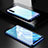 Funda Bumper Lujo Marco de Aluminio Espejo 360 Grados Carcasa M01 para Oppo A91 Azul