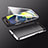 Funda Bumper Lujo Marco de Aluminio Espejo 360 Grados Carcasa M01 para Samsung Galaxy A80 Plata