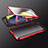 Funda Bumper Lujo Marco de Aluminio Espejo 360 Grados Carcasa M01 para Samsung Galaxy A80 Rojo