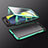 Funda Bumper Lujo Marco de Aluminio Espejo 360 Grados Carcasa M01 para Samsung Galaxy A80 Verde