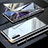 Funda Bumper Lujo Marco de Aluminio Espejo 360 Grados Carcasa M01 para Samsung Galaxy Note 10 Plus 5G Plata