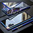 Funda Bumper Lujo Marco de Aluminio Espejo 360 Grados Carcasa M01 para Samsung Galaxy Note 10 Plus Azul