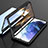 Funda Bumper Lujo Marco de Aluminio Espejo 360 Grados Carcasa M01 para Samsung Galaxy S21 FE 5G Negro
