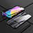 Funda Bumper Lujo Marco de Aluminio Espejo 360 Grados Carcasa M01 para Xiaomi CC9e Negro