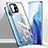 Funda Bumper Lujo Marco de Aluminio Espejo 360 Grados Carcasa M01 para Xiaomi Mi 11 5G Azul