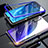 Funda Bumper Lujo Marco de Aluminio Espejo 360 Grados Carcasa M01 para Xiaomi Mi 9 Azul