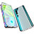 Funda Bumper Lujo Marco de Aluminio Espejo 360 Grados Carcasa M01 para Xiaomi Mi Note 10 Plata