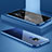 Funda Bumper Lujo Marco de Aluminio Espejo 360 Grados Carcasa M02 para Huawei Nova 5z Azul
