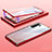 Funda Bumper Lujo Marco de Aluminio Espejo 360 Grados Carcasa M02 para Huawei P40 Lite 5G Rojo