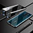 Funda Bumper Lujo Marco de Aluminio Espejo 360 Grados Carcasa M02 para Oppo A11X Negro