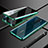 Funda Bumper Lujo Marco de Aluminio Espejo 360 Grados Carcasa M02 para Oppo A11X Verde