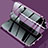 Funda Bumper Lujo Marco de Aluminio Espejo 360 Grados Carcasa M02 para Samsung Galaxy S22 5G Morado