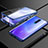 Funda Bumper Lujo Marco de Aluminio Espejo 360 Grados Carcasa M02 para Xiaomi Redmi K30 4G Azul