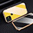 Funda Bumper Lujo Marco de Aluminio Espejo 360 Grados Carcasa M03 para Apple iPhone 11 Pro Amarillo