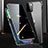 Funda Bumper Lujo Marco de Aluminio Espejo 360 Grados Carcasa M03 para Apple iPhone 13 Mini Negro