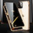 Funda Bumper Lujo Marco de Aluminio Espejo 360 Grados Carcasa M03 para Apple iPhone 14 Pro Max Oro