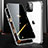 Funda Bumper Lujo Marco de Aluminio Espejo 360 Grados Carcasa M03 para Apple iPhone 14 Pro Max Plata