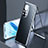 Funda Bumper Lujo Marco de Aluminio Espejo 360 Grados Carcasa M03 para Huawei Nova 8 Pro 5G Negro