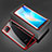 Funda Bumper Lujo Marco de Aluminio Espejo 360 Grados Carcasa M03 para Huawei Nova 8 SE 5G Rojo