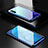 Funda Bumper Lujo Marco de Aluminio Espejo 360 Grados Carcasa M03 para Oppo K7 5G Azul