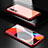 Funda Bumper Lujo Marco de Aluminio Espejo 360 Grados Carcasa M03 para Xiaomi Mi 10 Rojo