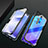 Funda Bumper Lujo Marco de Aluminio Espejo 360 Grados Carcasa M03 para Xiaomi Redmi K30i 5G Negro