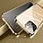 Funda Bumper Lujo Marco de Aluminio Espejo 360 Grados Carcasa M04 para Apple iPhone 13 Pro Oro