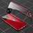 Funda Bumper Lujo Marco de Aluminio Espejo 360 Grados Carcasa M04 para Apple iPhone 13 Rojo