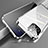 Funda Bumper Lujo Marco de Aluminio Espejo 360 Grados Carcasa M04 para Apple iPhone 14 Pro Plata