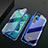 Funda Bumper Lujo Marco de Aluminio Espejo 360 Grados Carcasa M04 para Huawei Honor View 30 5G Azul
