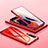 Funda Bumper Lujo Marco de Aluminio Espejo 360 Grados Carcasa M04 para Xiaomi Mi 10 Rojo