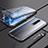 Funda Bumper Lujo Marco de Aluminio Espejo 360 Grados Carcasa M04 para Xiaomi Poco X2 Negro
