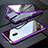 Funda Bumper Lujo Marco de Aluminio Espejo 360 Grados Carcasa M04 para Xiaomi Redmi 8A Morado