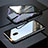 Funda Bumper Lujo Marco de Aluminio Espejo 360 Grados Carcasa M04 para Xiaomi Redmi 8A Negro