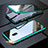 Funda Bumper Lujo Marco de Aluminio Espejo 360 Grados Carcasa M04 para Xiaomi Redmi 8A Verde