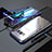 Funda Bumper Lujo Marco de Aluminio Espejo 360 Grados Carcasa M05 para Samsung Galaxy S8 Azul