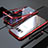 Funda Bumper Lujo Marco de Aluminio Espejo 360 Grados Carcasa M05 para Samsung Galaxy S8 Rojo