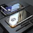 Funda Bumper Lujo Marco de Aluminio Espejo 360 Grados Carcasa M05 para Samsung Galaxy S9 Plata