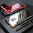 Funda Bumper Lujo Marco de Aluminio Espejo 360 Grados Carcasa M05 para Samsung Galaxy S9 Rojo y Negro