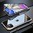 Funda Bumper Lujo Marco de Aluminio Espejo 360 Grados Carcasa M06 para Apple iPhone 11 Plata
