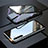 Funda Bumper Lujo Marco de Aluminio Espejo 360 Grados Carcasa M06 para Realme X2 Negro
