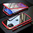 Funda Bumper Lujo Marco de Aluminio Espejo 360 Grados Carcasa M07 para Apple iPhone 11 Rojo