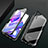 Funda Bumper Lujo Marco de Aluminio Espejo 360 Grados Carcasa M07 para Huawei Honor 9X Pro Negro