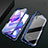 Funda Bumper Lujo Marco de Aluminio Espejo 360 Grados Carcasa M07 para Huawei Y9s Azul