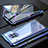 Funda Bumper Lujo Marco de Aluminio Espejo 360 Grados Carcasa M08 para Huawei Mate 30 5G Azul